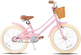 STITCH 12/14/16/20 inch Kids Bike for 3-11 years Girls, 12/14/16 Girls Bike with Training Wheels & Basket, 20 inch with kickstand