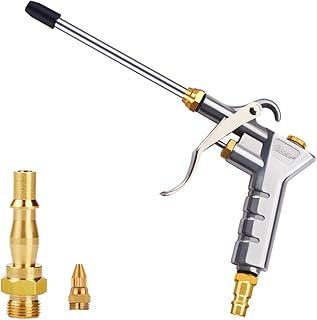 Air Blow Gun Nozzle Duster Blow Gun Cleaner, with 1 Air Flow Extension Nozzle,Air Pressure Pistol-Grip Connector Pneumatic, Air Compressor Quick Connects