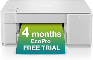 BROTHER DCP-J1200WE Inkjet Printer with EcoPro Subscription, Wireless Colour Inkjet Printer, 4 month no charge trial , Automatic ink, 3-in-1 (Print/Copy/Scan), A4, UK Plug