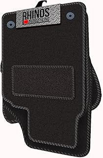 TAILORED TO FIT NISSAN QASHQAI TEKNA+ (2014-2021) - FULL SET OF LUXURY INTERIOR FLOOR CARPET CAR MATS - BLACK MAT + BLACK EDGING