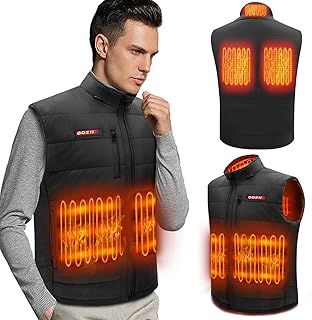 COZII Heated Vest - Electric Heated Gilet for Men Women Washable, Unisex Heated Jacket Lightweight with 3 Heat Settings, USB Heated Body Warmer for Outdoor, Hiking, Fishing(No Battery)