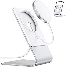 Stand for MagSafe Charger, FULAIM Aluminum Desktop Stand Holder Dock, for iPhone 16/15/14/13/12, Pro/Pro Max/Plus(Not Included Charger)