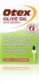 Otex Olive Oil Ear Drops For Natural, Gentle Removal of Excessive, Hardened Ear Wax. Bottle with Dropper Applicator, 10 ml (Pack of 1)