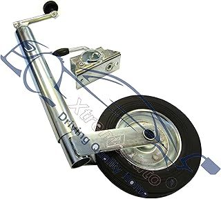 Trailer/Caravan Wind Up Jockey Wheel Stand 48mm + Heavy Duty Clamp