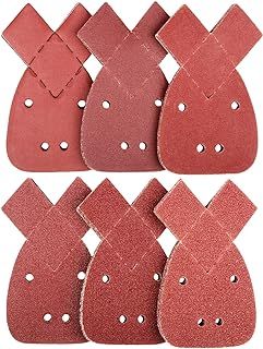 60pcs Black and Decker Mouse Sander Pads, 10 x 40/60/80/120/180/240 Mouse Sander Pads Mixed, Mouse Sanding Pads by Taspire