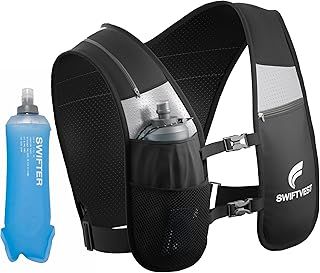 SWIFTVEST™ Running Vest for Women Men, Hydration Vest with 500ml Running Water Bottle, Lightweight Reflective Running Phone Holder, Adjustable Unisex, Running Accessories