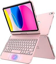 TQQ Keyboard Case for iPad 10th Generation 2022 and 11th Generation 2025(10.9/11 inch), Detachable Bluetooth Keyboard Cover with Pencil Holder for iPad 11/10 Gen, UK Layout