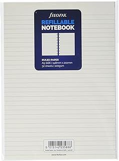 Filofax A5 Ruled Notes for Refillable Notebook - White, 152008