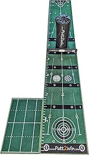 Putt2Win Pro Golf Putting Mat with Putting Games, Practice Training Aids, Golf Chipping Mat & Putting Mirror. 4 Multi Player Golf Games for Kids & Adults to Improve Putting & Chipping Great Golf Gift