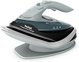 Tefal Freemove Power, Cordless Steam Iron, Efficient, Fast Heat-Up, Lightweight, Quick Recharge, 40 g/min Steam Output, Auto-Off, Anti-Drip, FV6672G0