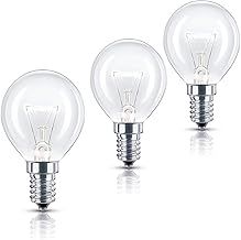 3 x Oven 40w Lamp SES E14 Small Screw Cap GLS 300° 240V Cooker Light Bulb Fits AEG/Bosch/Siemens/Neff/Hotpoint Pack of 3 Up to 300c Heat