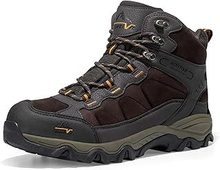 NORTIV 8 Men's Waterproof Hiking Boots Outdoor Mid Trekking Backpacking Mountaineering Shoes JS19004M