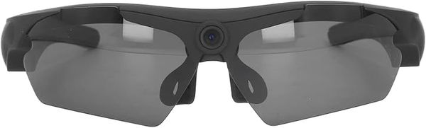 Bewinner HD 1080P Action Camera Glasses, Smart Video Recording Camera Glasses, Shooting Camera Glasses for Cycling Driving Hiking Fishing Hunting(Black)
