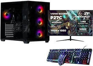 Veno Scorp Gaming PC 27" 165Hz Bundle AMD Ryzen 5 5600G VEGA 7 Graphics - 16GB 3200MHz Ram - 1TB SSD - 550W PSU - Windows 11 - WiFi - NEMESIS
