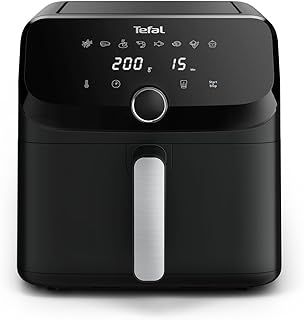 Tefal Easy Fry Mega, Air fryer, Extra-Large Capacity 7.5 L, 8 Preset Programs, Compact Size, EY8558G0, Black