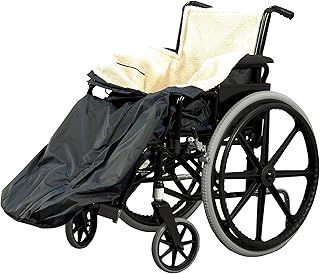 Fleece Lined Lower Body Wheelchair Cover, with Inside Pocket & Easy Zip - Universal Fit, Perfect for Keeping Legs Cosy, Warm & Dry