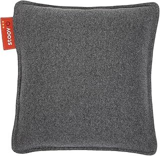 STOOV Ploov - Heated Cushion - Infrared Heating Technology - Cordless Ease of Use - 2.5 to 5 Hours of Warmth - 45 x 45 cm - Original Dark Grey