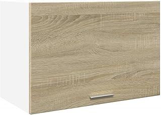 vidaXL Hanging Wall-Mounted Kitchen Cabinet - Sonoma Oak/Engineered Wood / 60x31x40 cm/Ample Storage/Flip-up Door