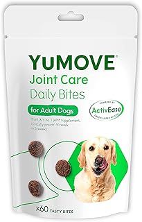 YuMOVE Joint Supplement for Dogs, Daily Bites for Joint Care, Essential Dog Hip and Joint Aid for Stiff Adult Dogs with Glucosamine, Chondroitin, Green Lipped Mussel, 60 Tablets