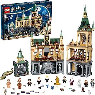 LEGO Harry Potter Hogwarts Chamber of Secrets Castle Toy with The Great Hall, 20th Anniversary Model Set with Collectible Golden Minifigure, Wizarding World Gifts for Kids, Boys & Girls 76389