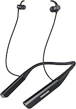 TONEMAC N19 Bluetooth Headphones, Magnetic Neckband Earbuds, 80Hrs Playtime, IPX4 Sweatproof, Deep Bass Earphones for Calls, Music, and Sports
