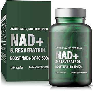 NAD+ Resveratrol Boosting Supplement, Efficient for Support Energy Metabolism & Repair, Vitality & Healt, Aging Defense