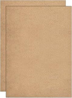 A3 MDF Wood Boards for Crafts 2mm Medium Density Fiberboard Wooden Sheet Replacements, MDF Sheet for Laser Engraving, Painting and Decor, Cheaper Than Canvas Paper Board(2pcs, 42 x 30cm)