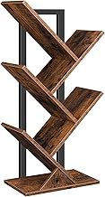 HOOBRO Tree Book Shelf 71 cm, Tree Shaped Book Shelves, Floor Free Standing Bookshelf, Desktop Bookcase, Display Book Magazine CDs Rack, Rustic Brown EBF04SJ01G1