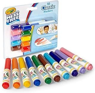 Crayola Color Wonder Mini Markers, Multi-Colour, 10 Count (Pack of 1)