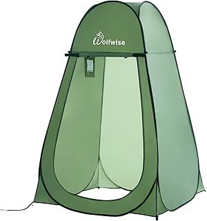 WolfWise Shower Privacy Toilet Tent Beach Portable Changing Dressing Camping Pop Up tents Room Sun Sunshade Baby Outdoor Backpack Shelter Canopy (Green)