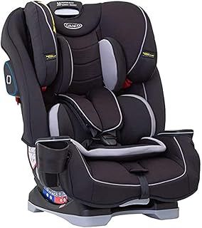 Graco SlimFit All-in-One Convertible Car Seat Group 0+/1/2/3 (Birth-12yrs Approx, 0-36 kg). Rearward facing until approx. 4yrs (18kg), Forward facing until approx. 12yrs (9-36kg), Black fashion