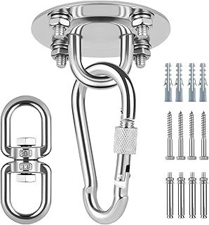 Heavy-Duty Ceiling Hook for Sensory Swings, Indoor & Outdoor Hanging Chairs, Hammocks, and More – Secure Ceiling Hooks for Hanging Up to 450kg – Ideal for Swing Chairs & Hammocks