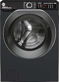 Hoover H-WASH 500 12kg Freestanding Washing Machine, 1400 RPM, A Rated, ECO‑Power Inverter Motor, hOn App, 60 Programmes, Care Dose, Power Care System, Black, 60x67x85 cm ‑ HW 412AMBCB/1-80