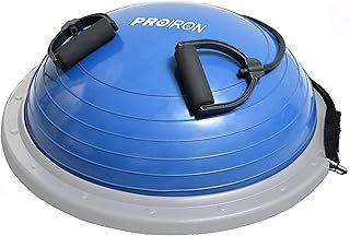 PROIRON Balance Trainer with Resistance Bands, Balance Ball, Half Yoga Ball, Air Dome Balance Ball with Pump/Nonslip Base, Body Balance Strength Trainer Ball Equipment Exercise Workout Trainer