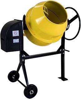 Charles Bentley 130L 230V 550W Portable Cement Concrete Mixer with Wheels