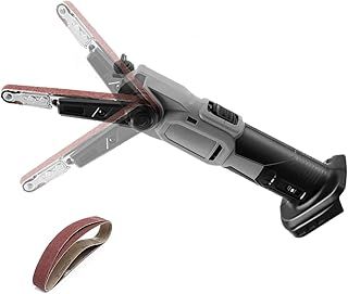 Cordless Belt Sander Compatible with Makita 18V Battery, 10 x 330mm Electric Sander with 3 Sanding Belts, 6 Speed 35° Adjustable Electric File, for Wood, Metal Polishing (No Battery)
