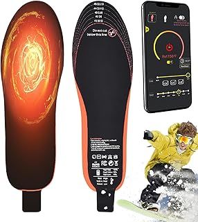 USB Rechargeable Insoles - 1 Pair Thermal Heating Insoles with USB Charging | App-Controlled Heated Insoles for Men and Women, Perfect for Cold Weather Activities like Fishing, Camping, and Riding