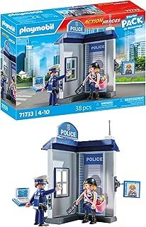 Playmobil | Action Heroes | Police Investigation Room | Police Toys | Toys for Children aged 4+ | 71733