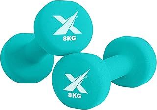 Xn8 Neoprene Dumbbells Pair - Hand Weights for Men & Women - Free Weights for Home Gym, Exercise, Traning and Fitness - Pack of 2