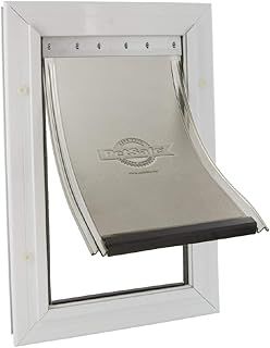 PetSafe, Staywell, Aluminium Pet Door, Extra Large, Solid Design, Easy Install,White,69x42cm