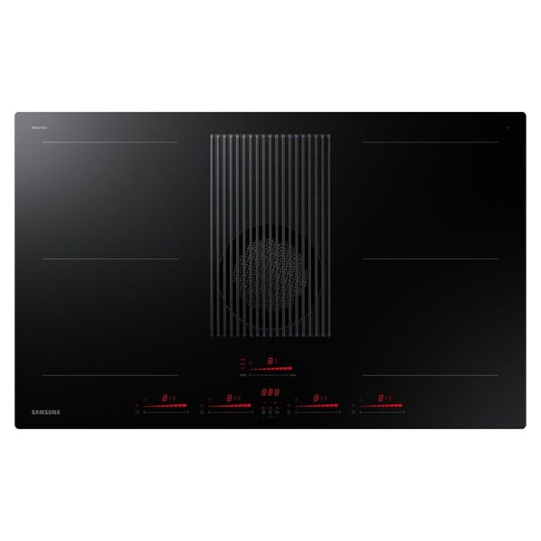 Samsung Infinite Range CombiHob NZ84T9747VK 83cm Induction Extractor Hob - Black - For Recirculating Ventilation