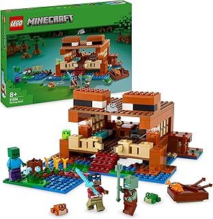 LEGO Minecraft The Frog House Building Toy, Gift for Girls and Boys & Kids aged 8 Plus Years Old, Gaming Construction Set with Characters and Animal Mob Figures 21256