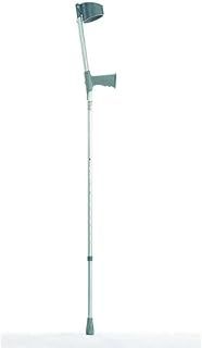 NRS Healthcare Height Adjustable Crutches with Plastic Handle - Pair