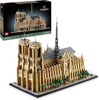 LEGO Architecture Notre-Dame de Paris Building Set for Adults - Collectible Gift for Mothers & for History-Loving Women and Men - Home or Office Décor Idea - 21061