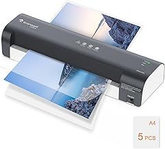 Bonsaii A3 Laminator Machine with Never Jam Technology, NTC Precision Temperature Control, Three Heat Settings, Max 330mm Width - High-Quality Laminating for Home, Office, and School, Grey (L318-A)