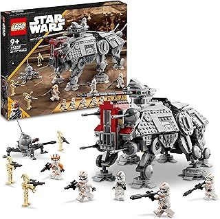 LEGO Star Wars 75337 AT-TE Walker Building Toy with 3 212th Clone Trooper Minifigures, plus Dwarf Spider & Battle Droid Figures - Gift for 9+ Year Old Boys & Revenge of the Sith Fans