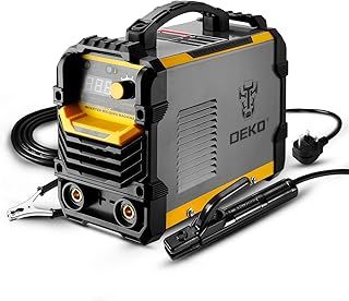 DEKOPRO 220V MMA Welder, 250A ARC Welder Machine Electrode Holder,Work Clamp, Input Power Adapter Cable (250A)