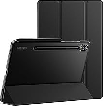 JETech Case for Samsung Galaxy Tab S10 Ultra/Tab S9 Ultra 14.6-Inch, Translucent Back Tri-Fold Stand Protective Tablet Cover, Support S Pen Charging, Auto Wake/Sleep (Graphite Black)