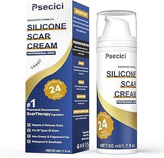 Scar Cream,Advanced Scar Gel,Silicone Scar Gel,Scar Removal Cream for Surgical Scars,Burn,Acne,Stretch Mark,Keloid Bump,C Section Scars