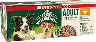 James Wellbeloved Adult Dog Food with Turkey in Gravy Pouch 48 x 90 g